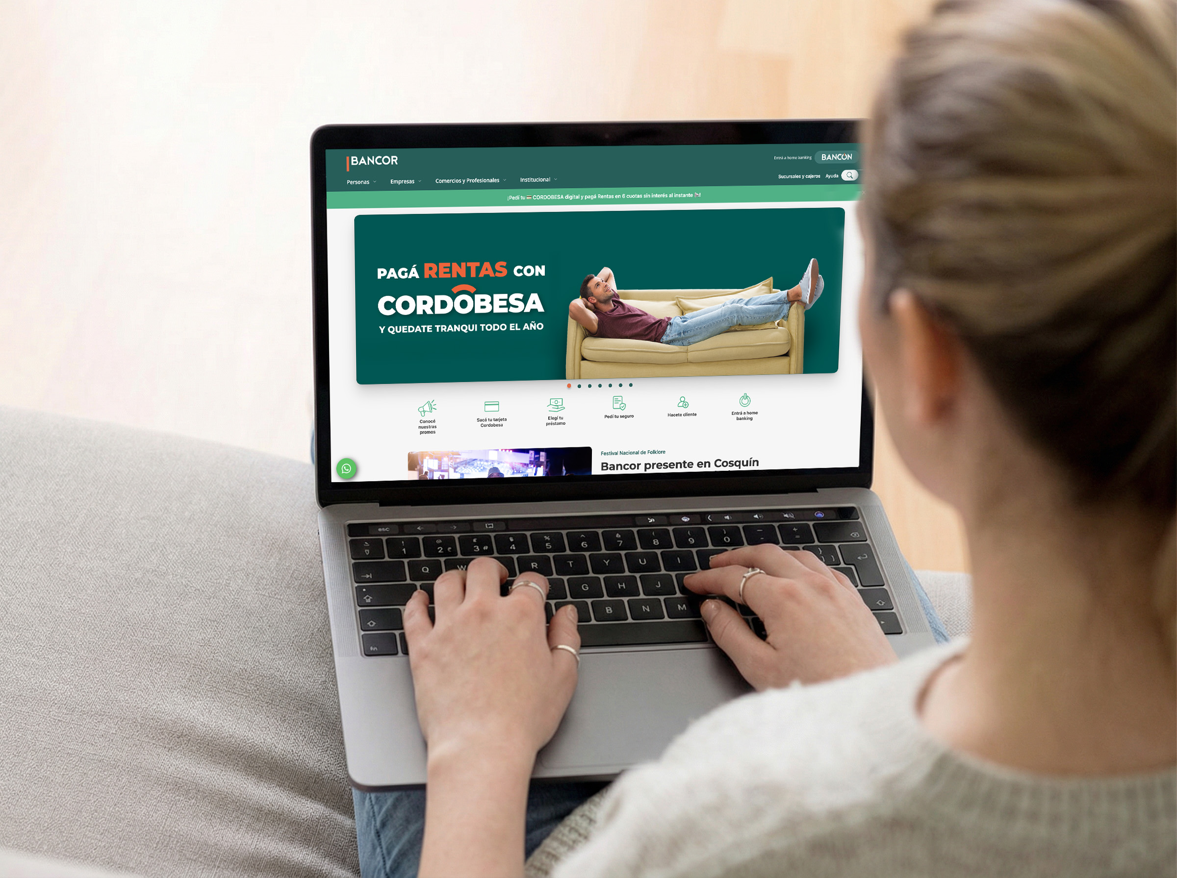 Bancor financia el pago de los impuestos 2026 con tarjeta Cordobesa