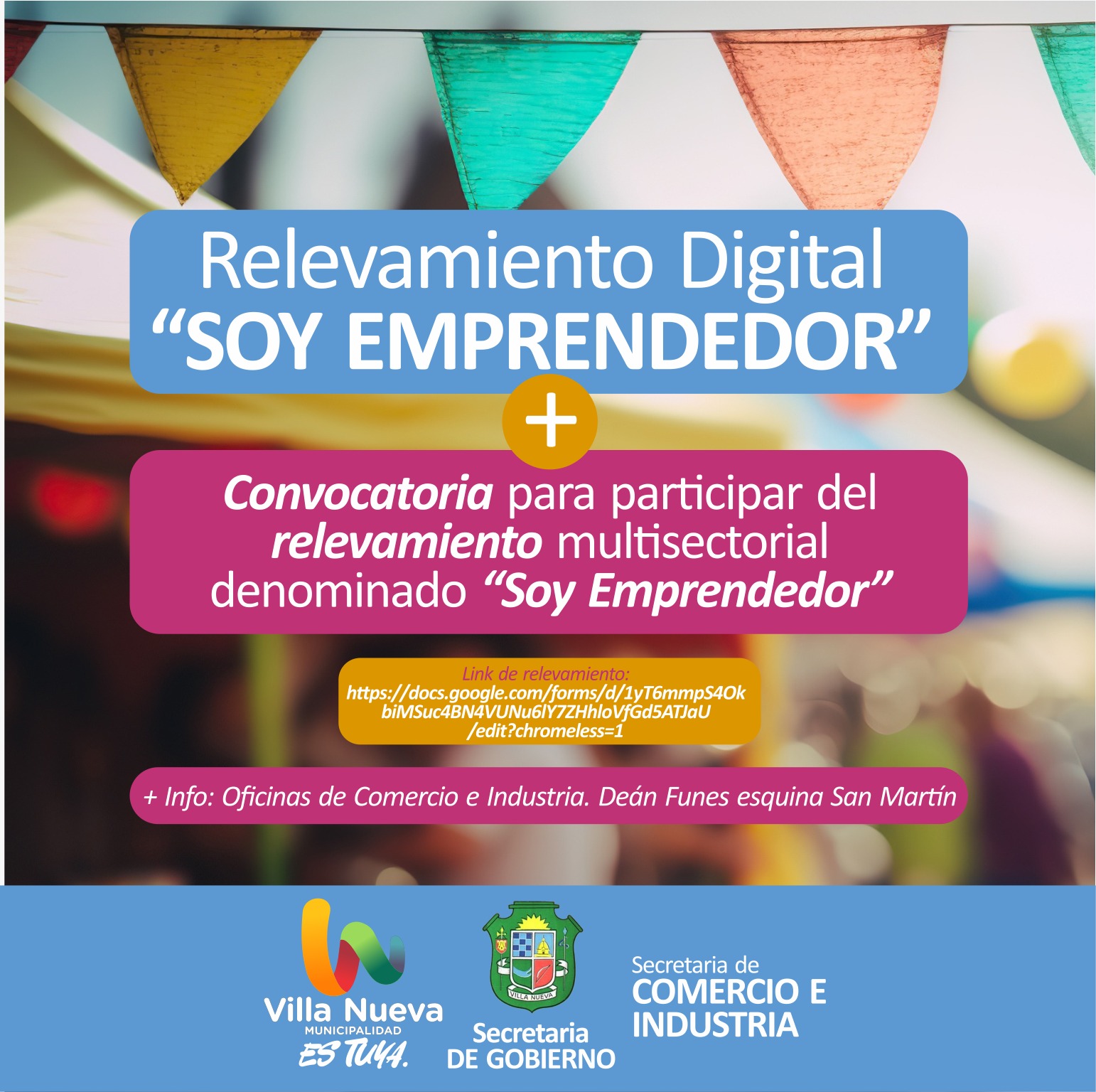 En Villa Nueva inició el relevamiento digital “Soy Emprendedor”