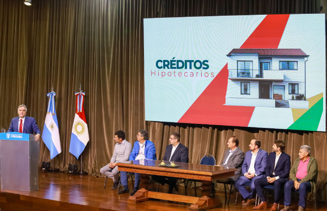 El Gobierno de Córdoba y Bancor lanzaron créditos hipotecarios
