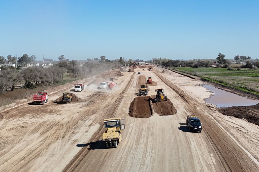 Se completó el 85% de la obra de la Circunvalación de Villa María – Villa Nueva