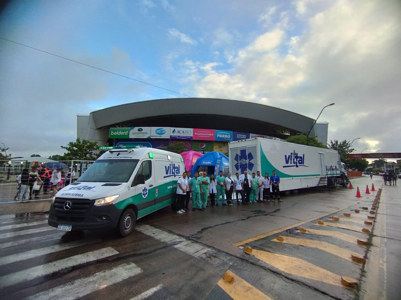 El Hospital Móvil de Vittal Emergencias y Urgencias llegó por primera vez al festival