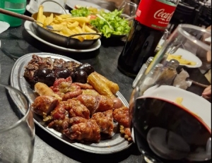 Parrillada completa en la ruta